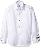 Isaac Mizrahi Boys' Solid Cotton Button Down