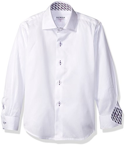 Isaac Mizrahi Boys' Solid Cotton Button Down