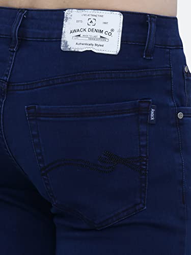 Image of Strechable Denim Regular Fit Mid Waist Light Weight Soft Feel Stretchable Denim Jeans Pant for Men