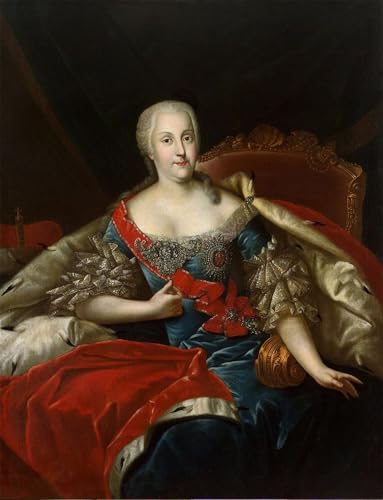 Portrait Johanna-Elizabeth Impression sur Toile Modern Peinture 60x90cm