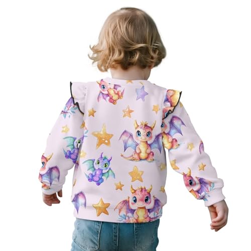 Toddler Girl Fall Clothes Crewneck Sweatshirts for Girls Pullover Shirts Holiday Everyday Activewear 1-8 Years2