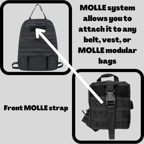 Miniatura 5 de Molle - Bolsa táctica IFAK de pierna caída, estilo militar, equipo médico de primeros auxilios, resistente al agua