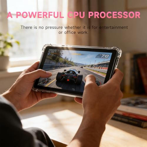 Image of NOVOJOY 7 Inch Tablet with Case, Android 15 Tablet PC, 32GB Storage 8GB RAM, Tablet PC with Quad-Core Processor, Dual Camera, WiFi, BT, Computer Tablet (with Case for