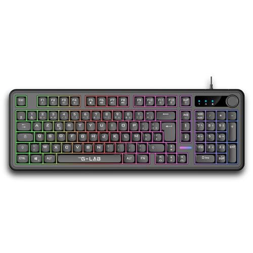 Clavier gamer AZERTY membrane silencieuse The G-Lab Keyz