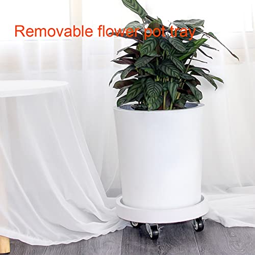 Etagère à fleurs et support roulant pour plantes de 38 cm