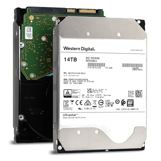 Western Digital 14TB Ultrastar DC HC530 SATA HDD - 7200 RPM Class, SATA 6 Gb/s, 512MB Cache, 3.5" - WUH721414ALE6L4 (Renewed)