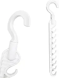 Cabide Extensor 9 Ganchos Articulado Giratório Vertical 35,5cm Organizador de Roupas Closet