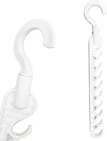 Cabide Extensor 9 Ganchos Articulado Giratório Vertical 35,5cm Organizador de Roupas Closet