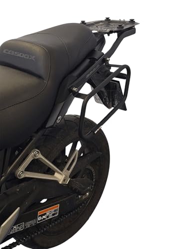 Sacoches souples MOTORISE pour Honda NX500 24-25 et CB500X 19-23 sur porte-bagages