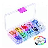 500 Pieces Multi-Color Push Pins Map Tacks,1/8 inch Round Head with Stainless Point,10 Assorted Colors in reconfigurable Container for Bulletin Board, Fabric Marking, map pins.