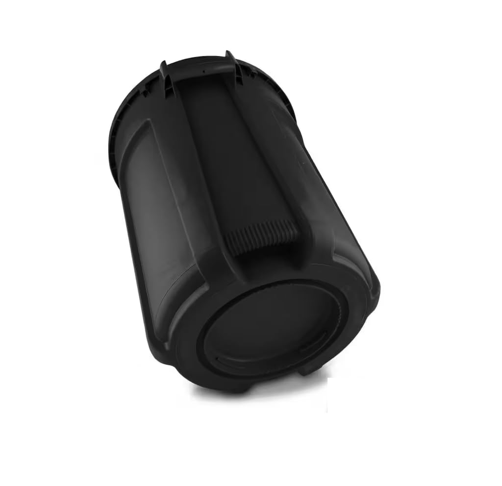 Generic 32 Gallon Black Round Trash Can with Lid SV23814, like an amage