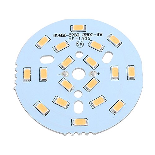 Aexit 60mm Dia Seals & O-Rings 9W 18 LEDs 5730 SMD Warm White LED Ceiling Light Bulb Seals Aluminum Board