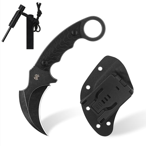 THRWCLUB 420HC Steel Karambit Knife