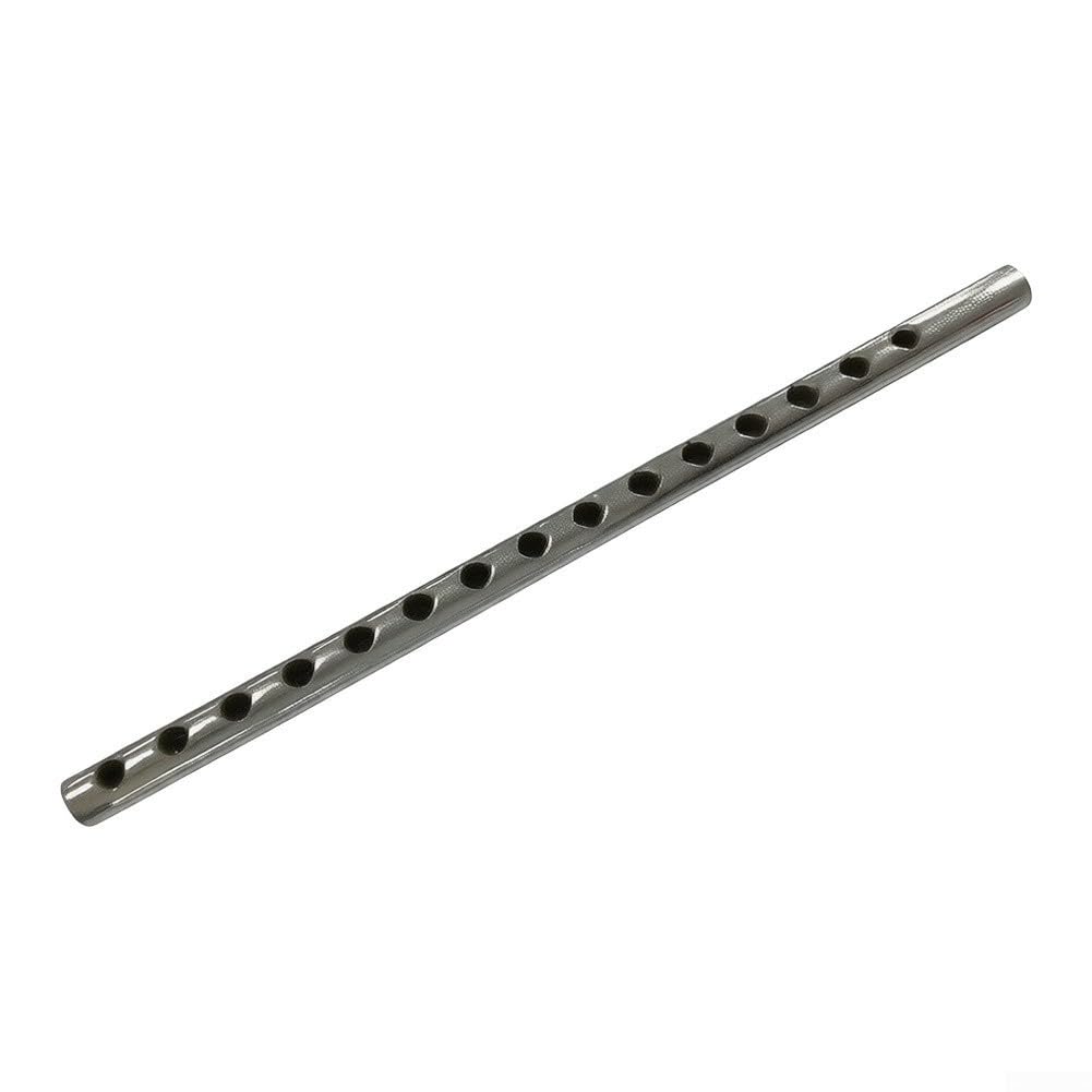 Pin de acero resistente al desgaste de 57 cm, 24 agujeros para gimnasio | 24 cm de longitud, 10 agujeros, perforación precisa, fácil de instalar, se adapta a la mayoría de máquinas