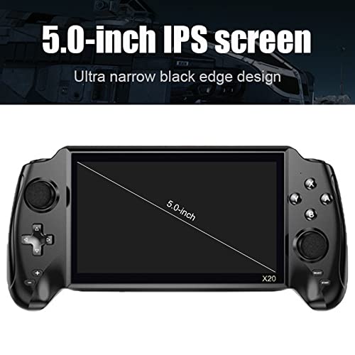 Aiqinhai X20 console de jogos portátil de vídeo retrô tela IPS de 5,0 polegadas RK3128 embutida 3000