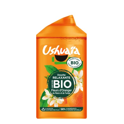 Gel Douche Ushuaia BIO Fleur d'Oranger flacon 250ml hygiène corps et soin naturel