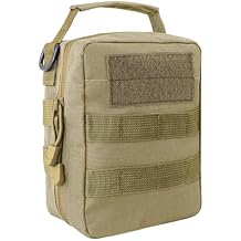 Earmor Molle Pouch Shooting Range Tactical Bags for Shooting Earmuff, Earplugs and Eye Protection Glasses
