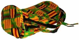 African Kente Cloth Djembe Drum Bag - 16x26 Extra Large
