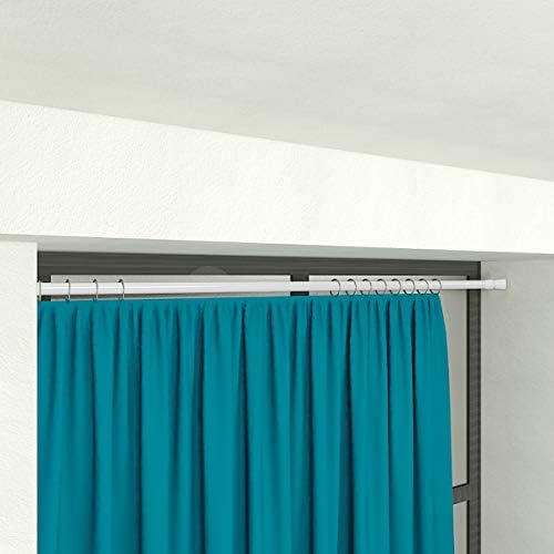 MultiWare Spring Net Curtain Rod Extendable Tension Telescopic Poles Shower Bath Curtain Rail 84-150cm