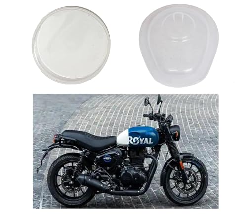 Image of Gate 7 Speedometer cover, petrol tank cover Speedometer Cover /Cap Compatible with Hunter 350 (Set of 2, PVC) For 2022, 2023, 2024 models only