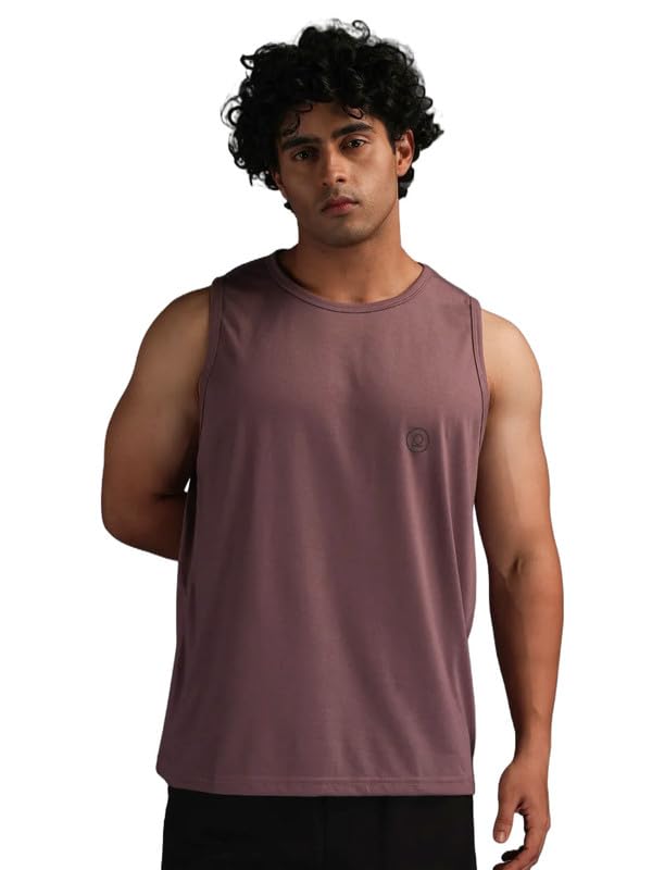 Image of CHKOKKO Tank Tops Sleeveless T-Shirt for Men Gym Wear Vest Solid Stylish Round Neck Running Sando for Sports Workout Fitness & Casual or Beach Wear
