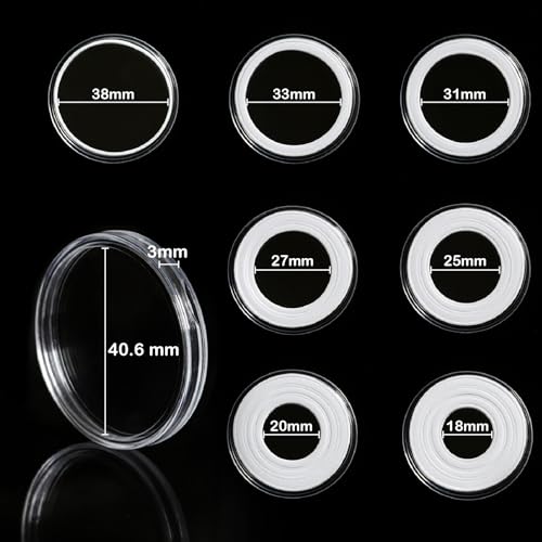 Set de 50 Cápsulas para Monedas de 40mm con Organizador miniatura 2