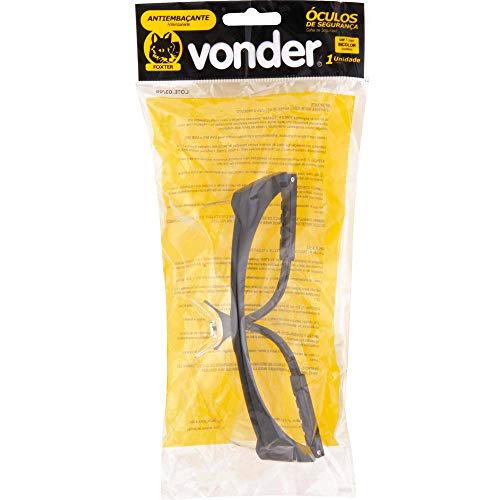 Vonder Óculos De Segurança Foxter Antiembaçante Trasparente