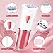 Epilator for Women Facial Hair Removal, Smooth Glide Electric Epilator with LED Light, Rechargeable Electric Hair Remover for Face, Bikini, Arms & Legs, Women's Electric Tweezers for Facial Use