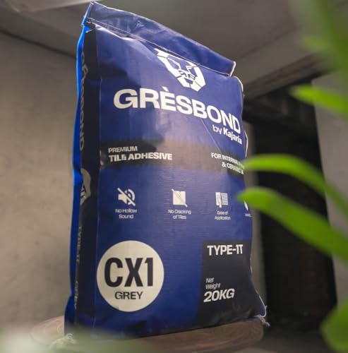 Image of Gresbond by Kajaria - CX-1 Premium Tile Adhesive for Internal Floors & Walls | Ideal for Ceramic Tiles | 20 KG
