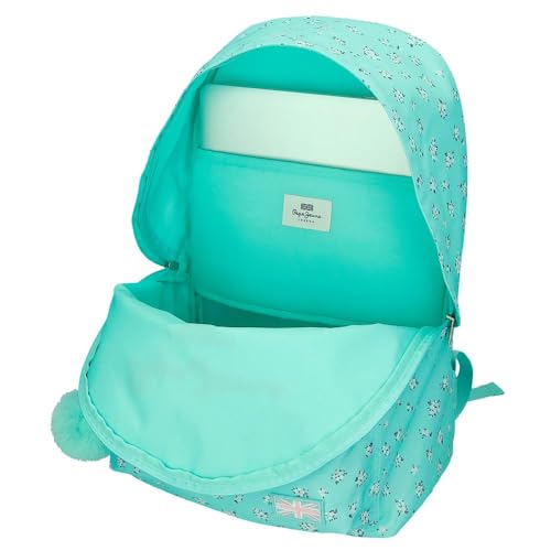 Pepe Jeans Nora Zaino Per Laptop 13,3" Adattabile A Carrello Blu 31 X 44 X 17,5 Cm Poliestere By Joumma Bags - 4