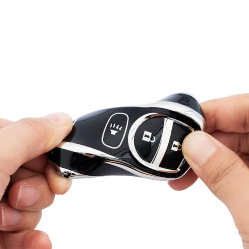 CHATYYD Key Fob Cover for Nissan,Soft TPU Car Key Cover Compatible with Nissan Altima Armada Quest Frontier Titan Versa Xterra Pathfinder Maxima Murano NV200 350Z Accessories(Black) by CHATYYD - Image 5