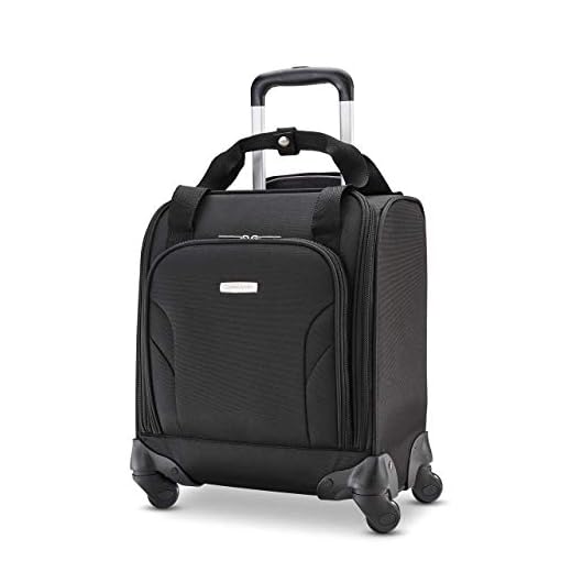 Samsonite Underseat Carry-On Spinner With USB Port, Jet Black, One Size
