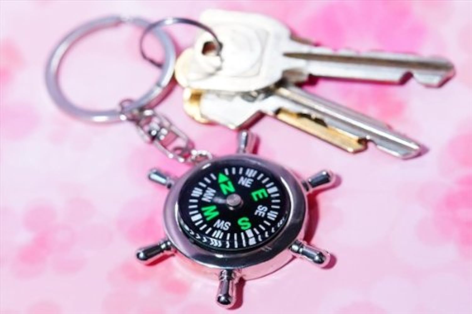 Amazon.co.jp: 船の操舵舵デザイン便利グッズ コンパス(方位磁石