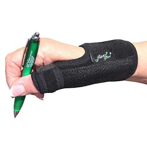 Estabilizador Soporte pulgar - férula metálica (La curva de acuerdo con la posición deseada) Ajustable Correa de Muñeca. Único material innovador: transpirable, termorreguladora (ANTI-SUDOR) e hipoalergénica. Unisexe.