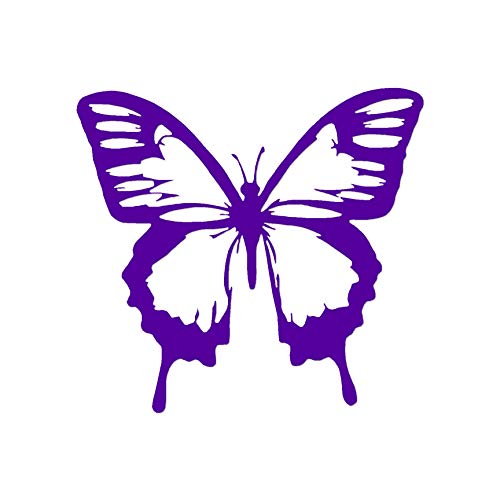 Image of Decorative Decal - Butterfly Monarch 4 inch x 3.75 inch - Purple - Vinyl Sticker
