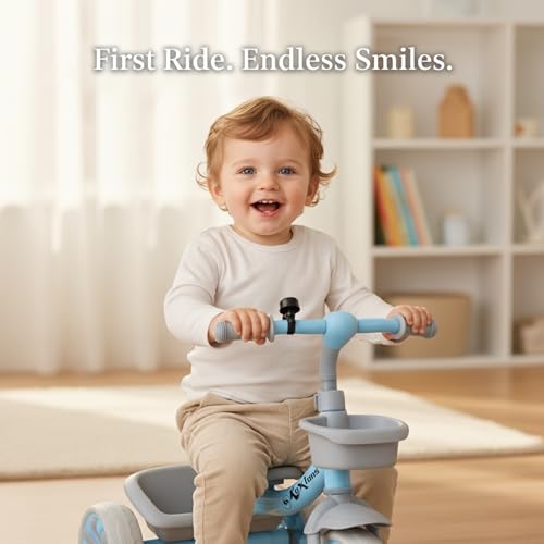 Image of Tricycle for Kids, Tricycles for Kids 2 to 5 Years Boys and Girls, Cycle for 1+ Children, Bike with EVA Tech Wheels, Super