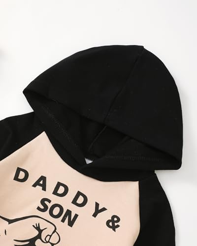 Image of Renotemy Toddler Baby Boy Clothes Denim Outfits Infant Hooded Sweatshirt Jeans Pants Little Boys Clothing