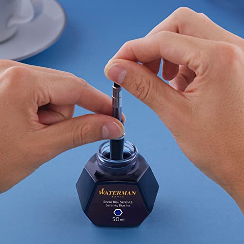 Waterman Fountain Pen Serenity Blue Ink Bottle 50Ml #TOP6