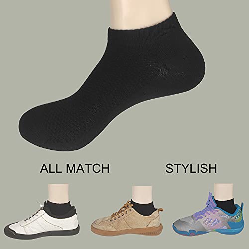 Ait fish 100% Cotton Socks for Men and Women - Thin Low Cut Ankle Socks