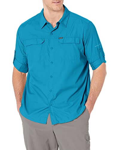 Columbia Men s Silver Ridge 2.0 Long Sleeve Shirt, Deep Marine, 3X Big