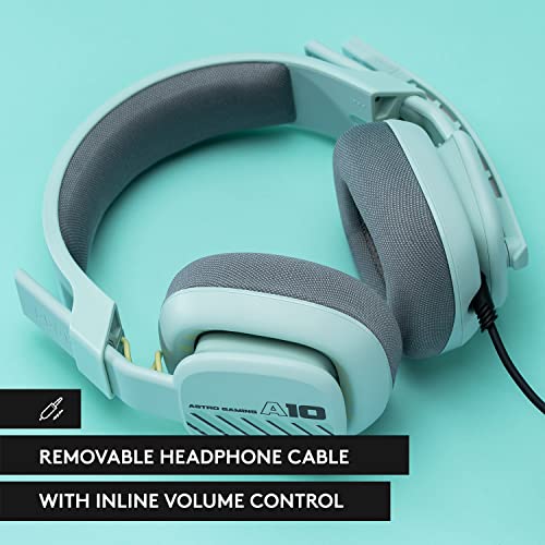 Astro A10 Gaming Headset Gen 2 Wired Headset - Over-Ear Gaming Headphones With Flip-To-Mute Microphone, 32 Mm Drivers, For Xbox Series X|S, Xbox One, Playstation 5/4, Nintendo Switch, Pc, Mac - Mint #TOP3