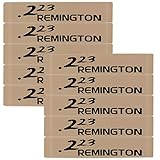Aolamegs 10 Pack .223 Remington Magazine Bands, Durable Silicone Magazine Marking Band, Perfect Ammo Caliber Labels for Magazine Identification (Khaki-Black)