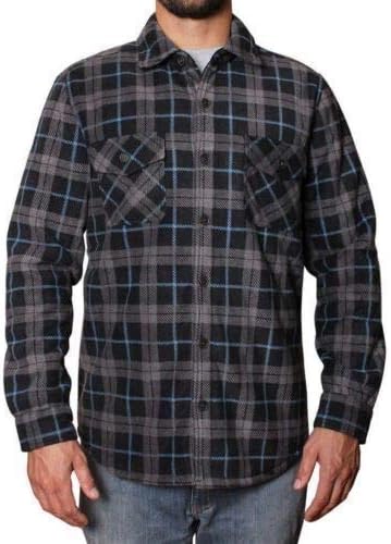 Freedom Foundry Mens Super Plush Shirt (M, Burgundy/Grey/White)