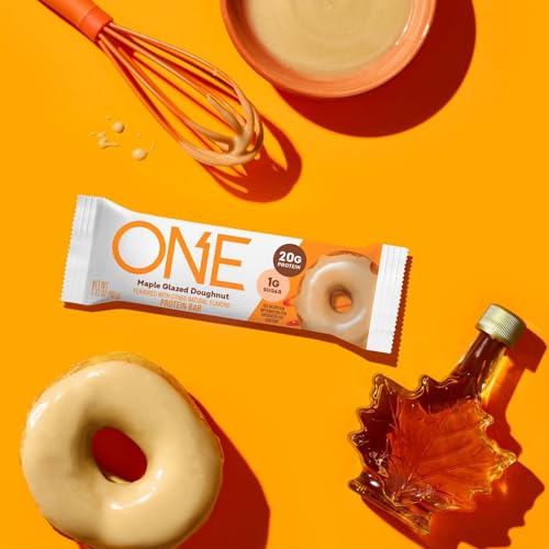 ONE Protein Bars, Maple Glazed Doughnut, Gluten Free with 20g Protein and 1g Sugar, Pantry Staples, 2.12 oz (12 Count) - Thumbnail 3
