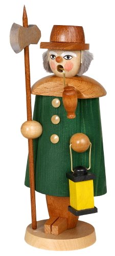 Räuchermann Nachtwächter grün 146/773B Seiffen Weihnachten 119cm...