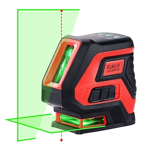 Elikliv CP4B001 Laser Level, Elikliv Self Leveling Laser Level With 2 Plumb Dots Laser Tool cover