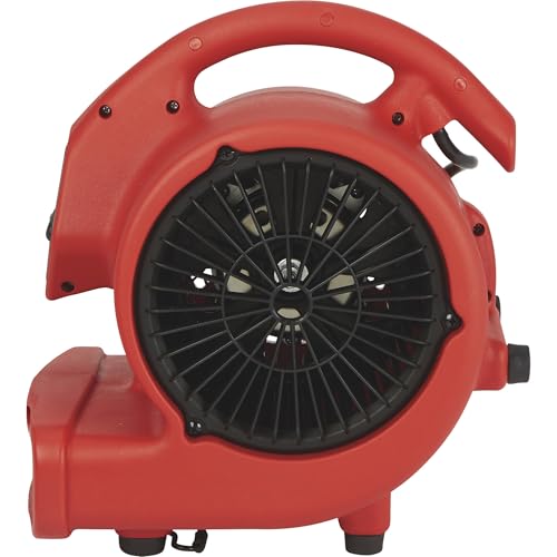 Ironton 1/8 HP Mini Air Mover/Dryer with Built-in Outlet - 500 CFM - Image 7