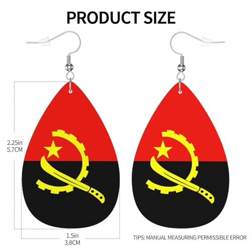 Leather Earrings For Women Dangle Earrings Lightweight Teardrop Earrings4