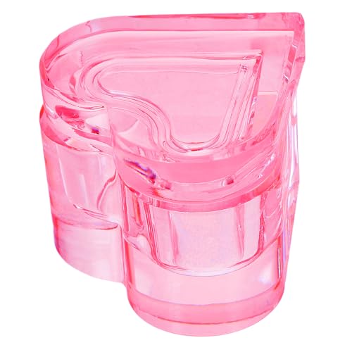 Copa de cristal en forma de corazón para manicura francesa miniatura 1