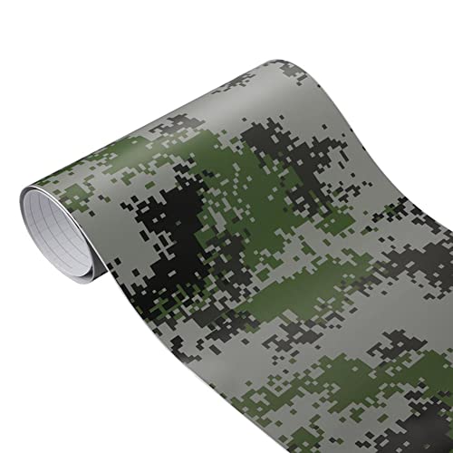 Uposao Auto-Camouflage-Vinyl-Sticker, Fahrzeugschutzfolie, PVC-Aufkleber für Auto, Fahrrad, Motorrad, Boot, Laptop, 30 x 100 cm
